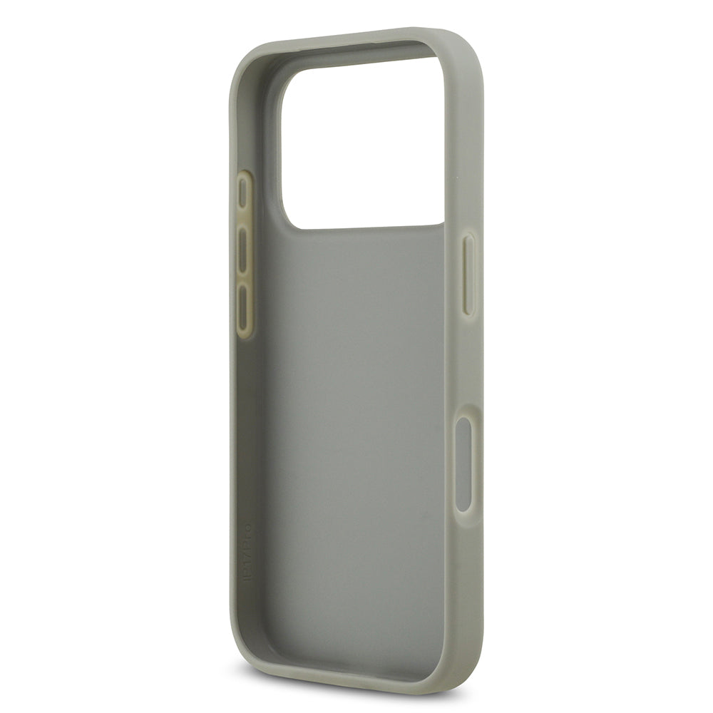 iPhone 17 Pro Kılıf Guess Orjinal Lisanslı Taşlı Arka Yüzey Üçgen Logolu Kılıf