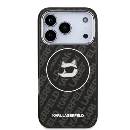 iPhone 17 Pro Kılıf Karl Lagerfeld Orjinal Lisanslı IML Baskılı Choupette Heads Kılıf