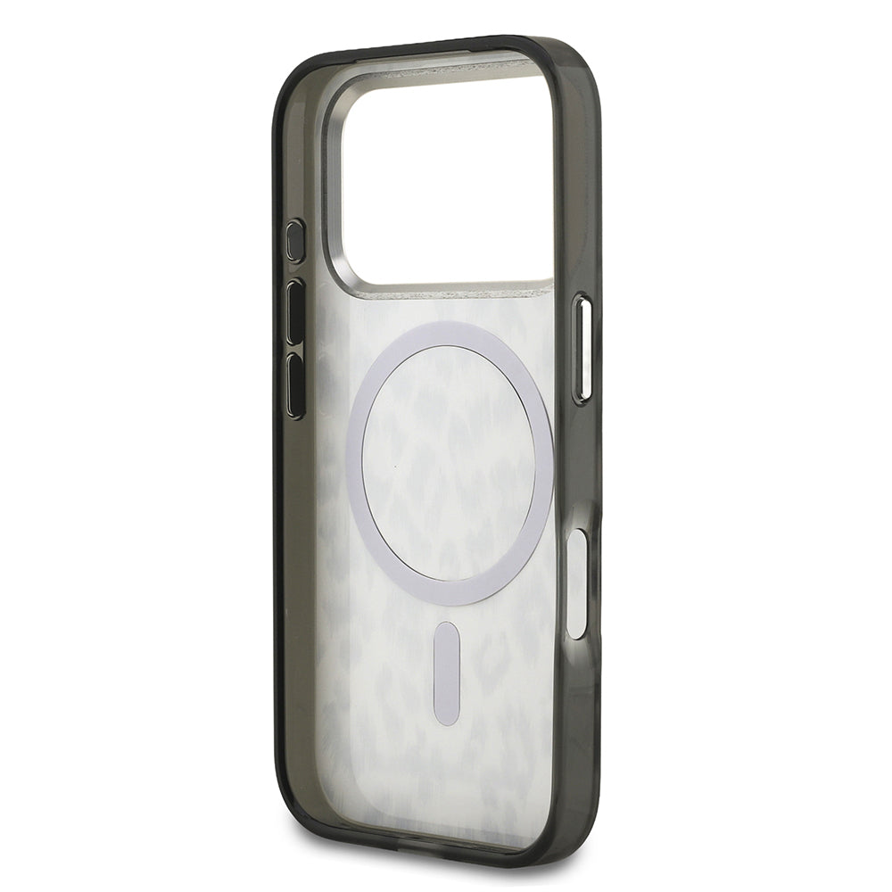 iPhone 17 Pro Kılıf Karl Lagerfeld Orjinal Lisanslı M-safe Şarj Özellikli IML Leopar Baskılı Kılıf