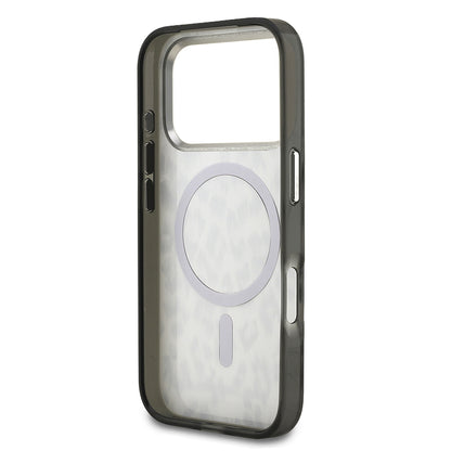 iPhone 17 Pro Kılıf Karl Lagerfeld Orjinal Lisanslı M-safe Şarj Özellikli IML Leopar Baskılı Kılıf