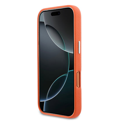 Apple iPhone 17 Pro Kılıf Karl Lagerfeld Orjinal Lisanslı M-safe Şarj Özellikli Metal Kamera ve Buton Tasarımlı K&C Head Logolu PU Deri Kapak