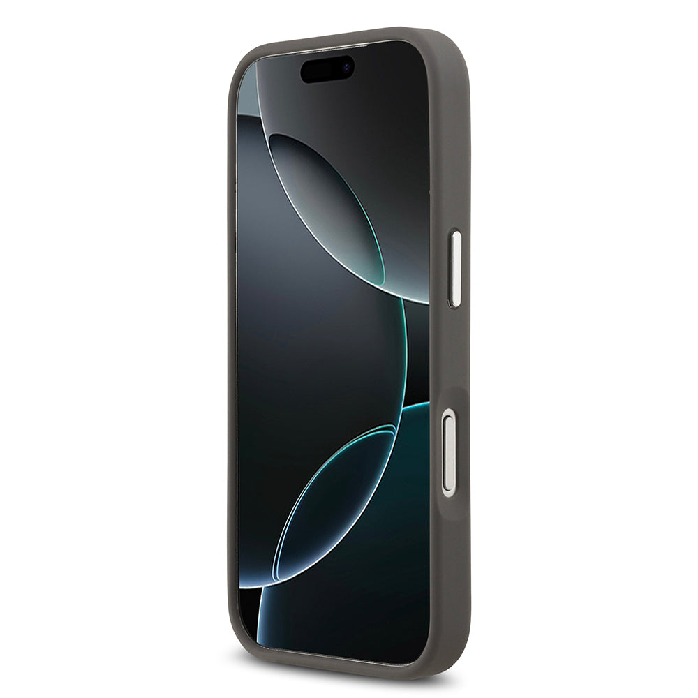 iPhone 17 Pro Kılıf Karl Lagerfeld Orjinal Lisanslı Metal Logolu K&C Heads Pin Kılıf