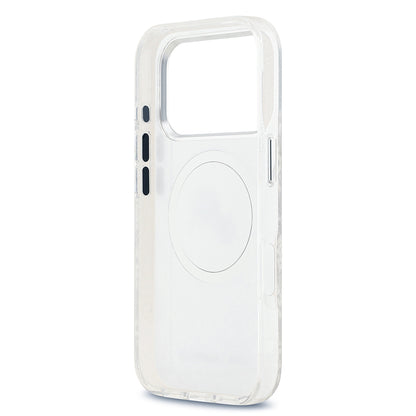 iPhone 17 Pro Kılıf Karl Lagerfeld Orjinal Lisanslı Parlayan Simli Karl & Choupette Heads Kılıf