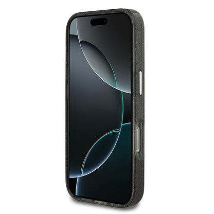 iPhone 17 Pro Kılıf Karl Lagerfeld Orjinal Lisanslı Parlayan Simli Karl & Choupette Heads Kılıf