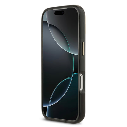 iPhone 17 Pro Kılıf Lacoste Orjinal Lisanslı M-safe Şarj Özellikli Gold Timsah Logolu Buzlu Kılıf