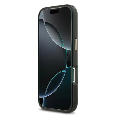 Apple iPhone 17 Pro Kılıf Lacoste Orjinal Lisanslı M-safe Şarj Özellikli Gold Timsah Logolu Buzlu Kapak Yeşil