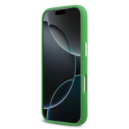 iPhone 17 Pro Kılıf Lacoste Orjinal Lisanslı M-safe Şarj Özellikli İkonik Logolu Metal Kamera Çerçeveli Silikon Kılıf