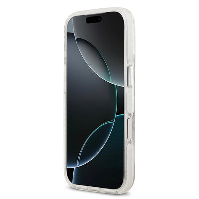 Apple iPhone 17 Pro Kılıf Lacoste Orjinal Lisanslı M-safe Şarj Özellikli İkonik Timsah Logolu Buzlu Kapak Beyaz