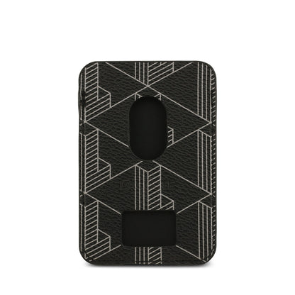 iPhone 17 Pro Kılıf Lacoste Orjinal Lisanslı M-safe Şarj Özellikli PU Deri Tasarımlı Kartlıklı Karışık Monogram Desenli Kılıf