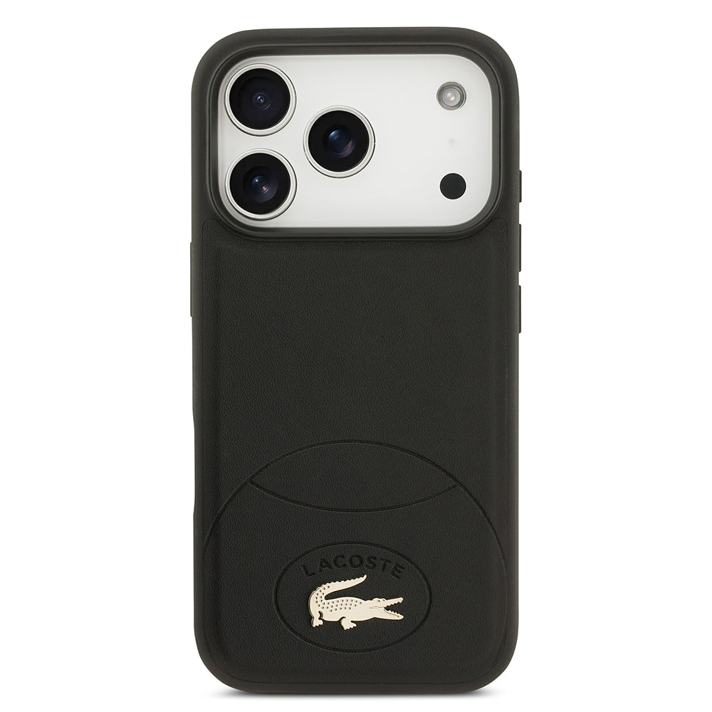 Apple iPhone 17 Pro Kılıf Lacoste Orjinal Lisanslı M-safe Şarj Özellikli PU Deri Tasarımlı Metal Logolu Kapak Yeşil