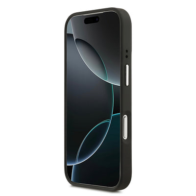 Apple iPhone 17 Pro Kılıf Lacoste Orjinal Lisanslı M-safe Şarj Özellikli PU Pike Desenli Standlı Metal Logolu Kapak Bej