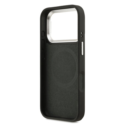 iPhone 17 Pro Kılıf Lacoste Orjinal Lisanslı M-safe Şarj Özellikli PU Pike Desenli Standlı Metal Logolu Kılıf