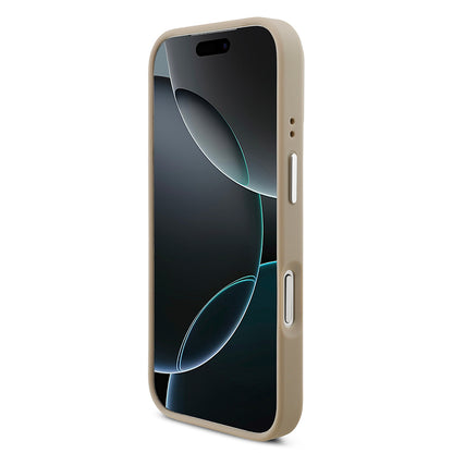 iPhone 17 Pro Kılıf Lacoste Orjinal Lisanslı M-safe Şarj Özellikli PU Pike Desenli Standlı Metal Logolu Kılıf