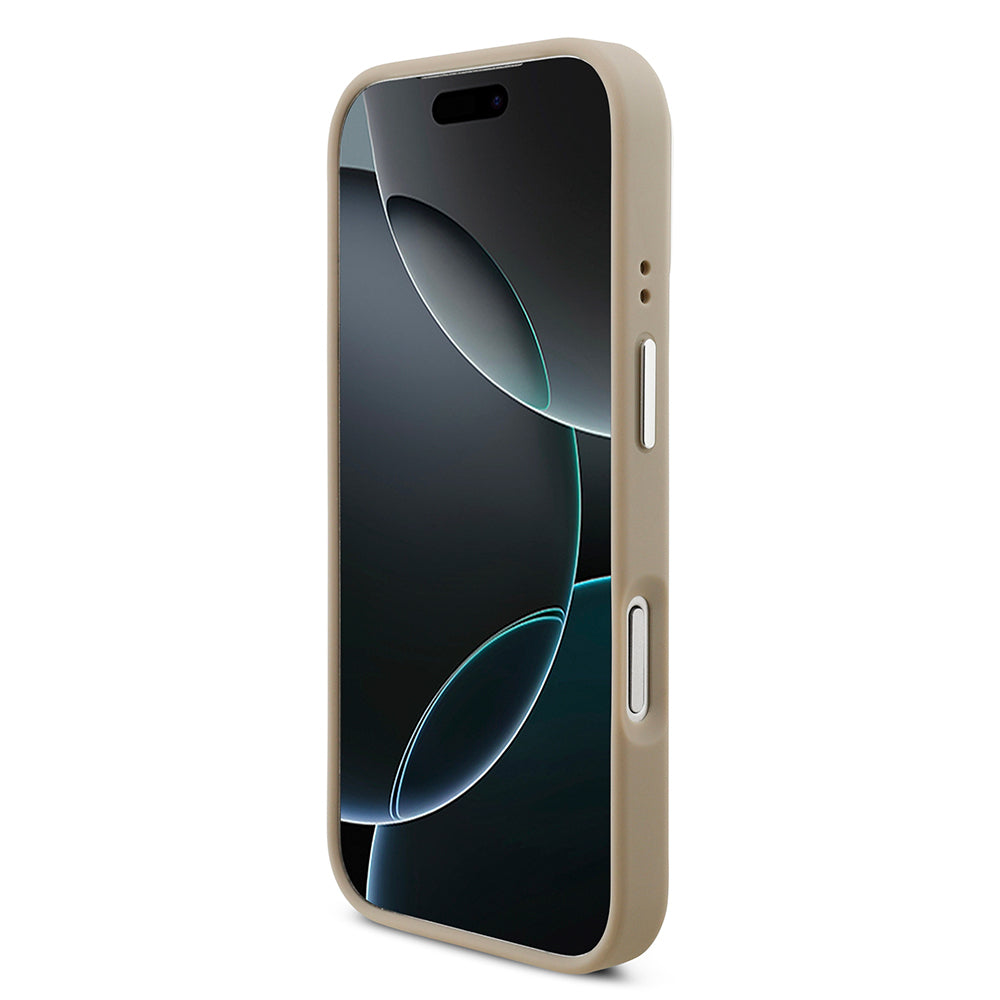 Apple iPhone 17 Pro Kılıf Lacoste Orjinal Lisanslı M-safe Şarj Özellikli PU Pike Desenli Standlı Metal Logolu Kapak Koyu Yeşil