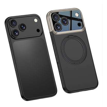 iPhone 17 Pro Kılıf M-safe Şarj Özellikli 360 Derece Standlı Çift Parçalı Zore Torino Kılıf