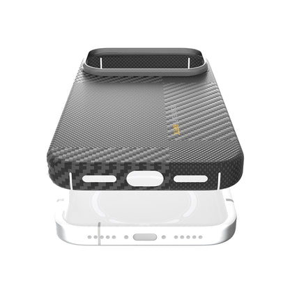 iPhone 17 Pro Kılıf M-safe Şarj Özellikli 600D Metal Kamera Çerçeveli Raptic Aramid Fiber Geotik Serisi Kılıf