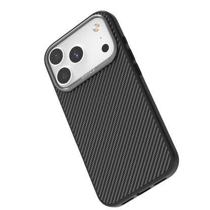 iPhone 17 Pro Kılıf M-safe Şarj Özellikli 600D Metal Kamera Çerçeveli Raptic Aramid Fiber Serisi Kılıf