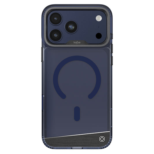 Apple iPhone 17 Pro Kılıf M-safe Şarj Özellikli Airbag Tasarımlı O-Ring Şeffaf Kajsa Trans Alüminyum Shield Serisi Kapak