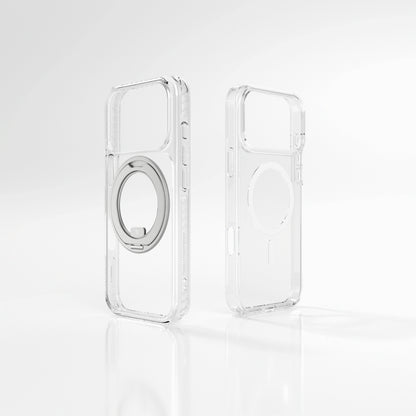 iPhone 17 Pro Kılıf M-Safe Şarj Özellikli Airbag Tasarımlı Standlı AmazingThing Titan Pro MagSpin Kılıf