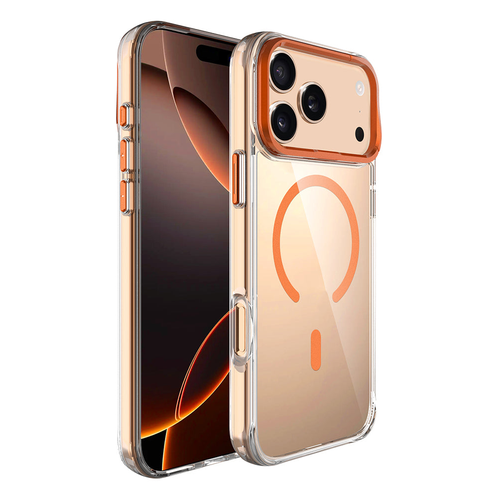 Apple iPhone 17 Pro Kılıf M-safe Şarj Özellikli Airbagli Kamera Standlı Zore Azor Kapak