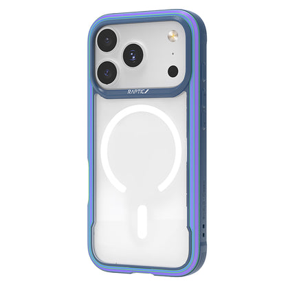 iPhone 17 Pro Kılıf M-safe Şarj Özellikli Airbagli Raptic Shield Serisi Şeffaf Arka Yüzey Kılıf