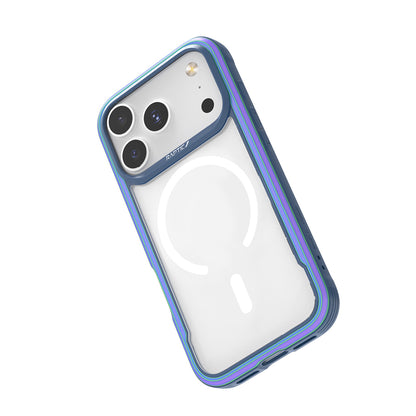 iPhone 17 Pro Kılıf M-safe Şarj Özellikli Airbagli Raptic Shield Serisi Şeffaf Arka Yüzey Kılıf