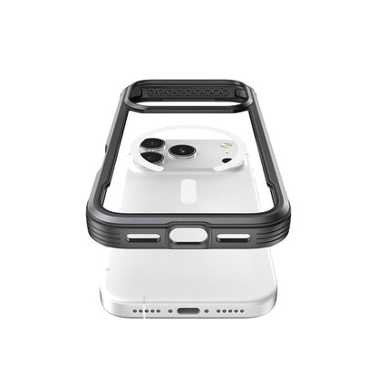 iPhone 17 Pro Kılıf M-safe Şarj Özellikli Airbagli Raptic Shield Serisi Şeffaf Arka Yüzey Kılıf