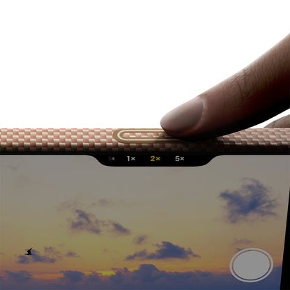 iPhone 17 Pro Kılıf M-safe Şarj Özellikli Aramid Fiber Pitaka Glints of Gold Ultra Slim Serisi Kılıf