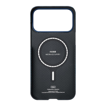 Apple iPhone 17 Pro Kılıf M-safe Şarj Özellikli Aramid Fiber Pitaka İnternazionale Milano Serisi Kapak