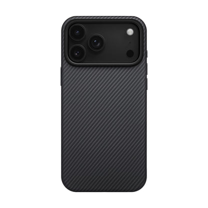 iPhone 17 Pro Kılıf M-safe Şarj Özellikli Aramid Fiber Pitaka Military-Grade Classic Serisi Black-Grey Twill Kılıf