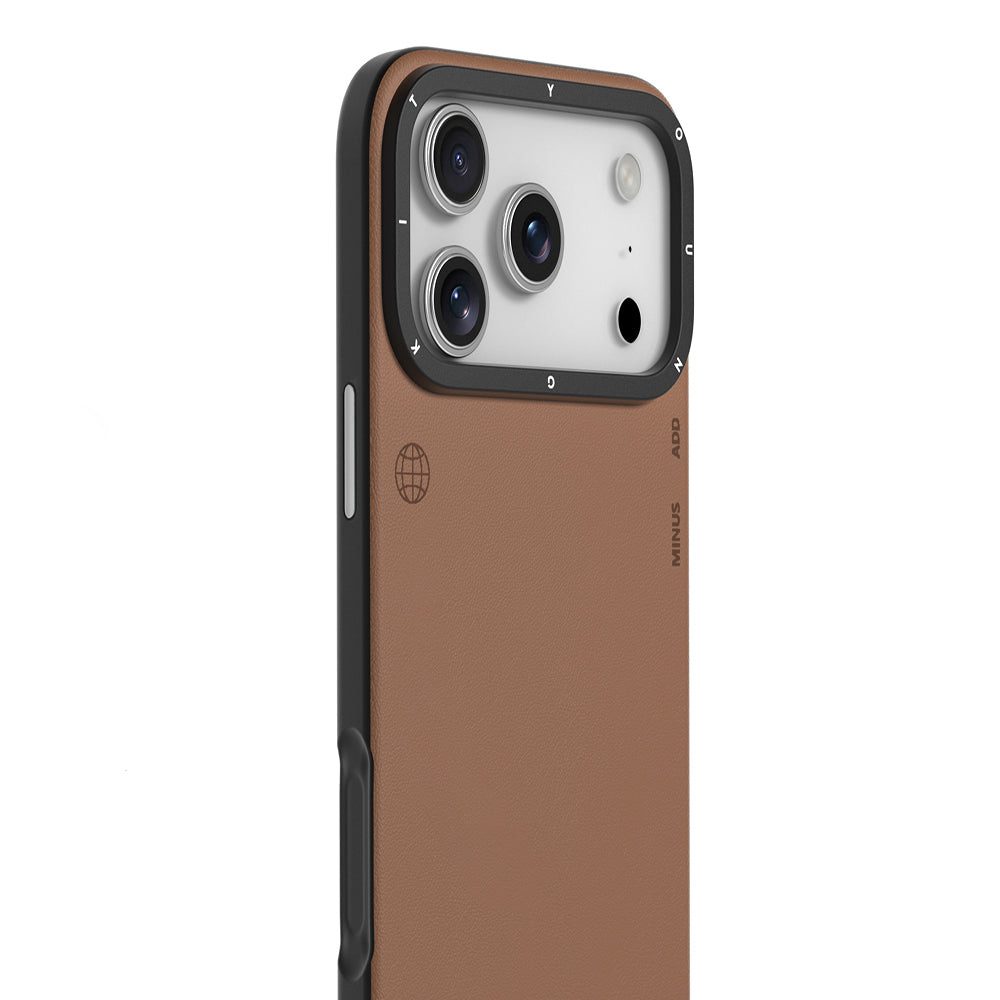 Apple iPhone 17 Pro Kılıf M-safe Şarj Özellikli Basit Mat Deri Desenli Youngkit Tech Fashion Serisi Kapak Gri