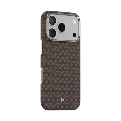 Apple iPhone 17 Pro Kılıf M-Safe Şarj Özellikli Benks ArmorAir ArmorGrid Serisi Kevlar Kapak Turuncu