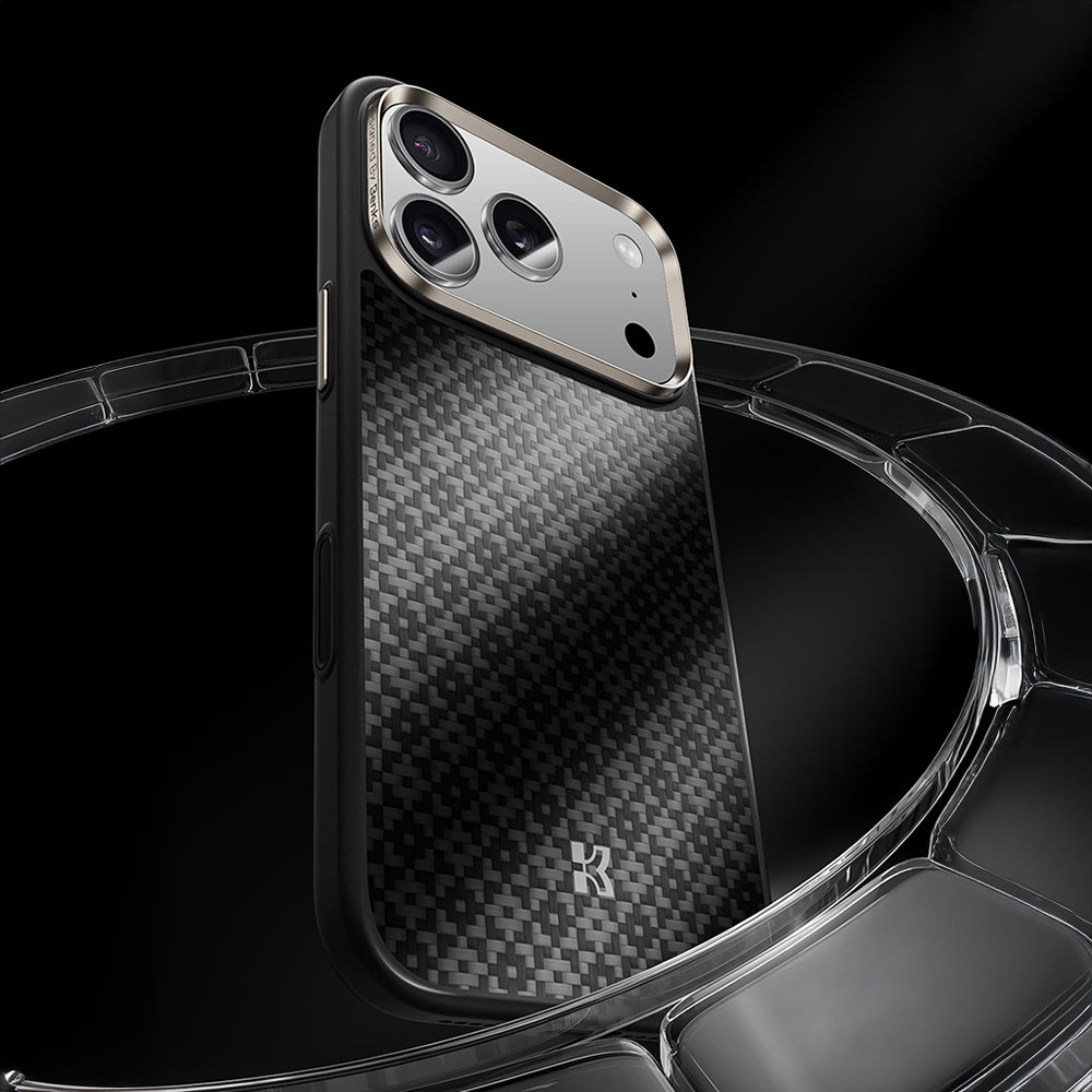 iPhone 17 Pro Kılıf M-Safe Şarj Özellikli Benks ArmorPro ArmorGrid Serisi Kevlar Kılıf