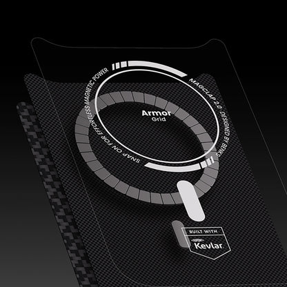 iPhone 17 Pro Kılıf M-Safe Şarj Özellikli Benks ArmorPro ArmorGrid Serisi Kevlar Kılıf