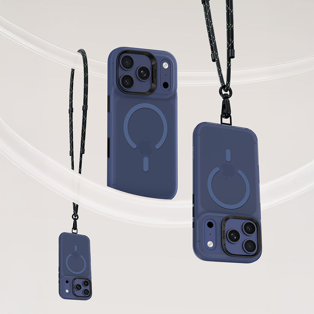 Apple iPhone 17 Pro Kılıf M-Safe Şarj Özellikli Benks C-Magnet Lucid Armor Kapak Turuncu