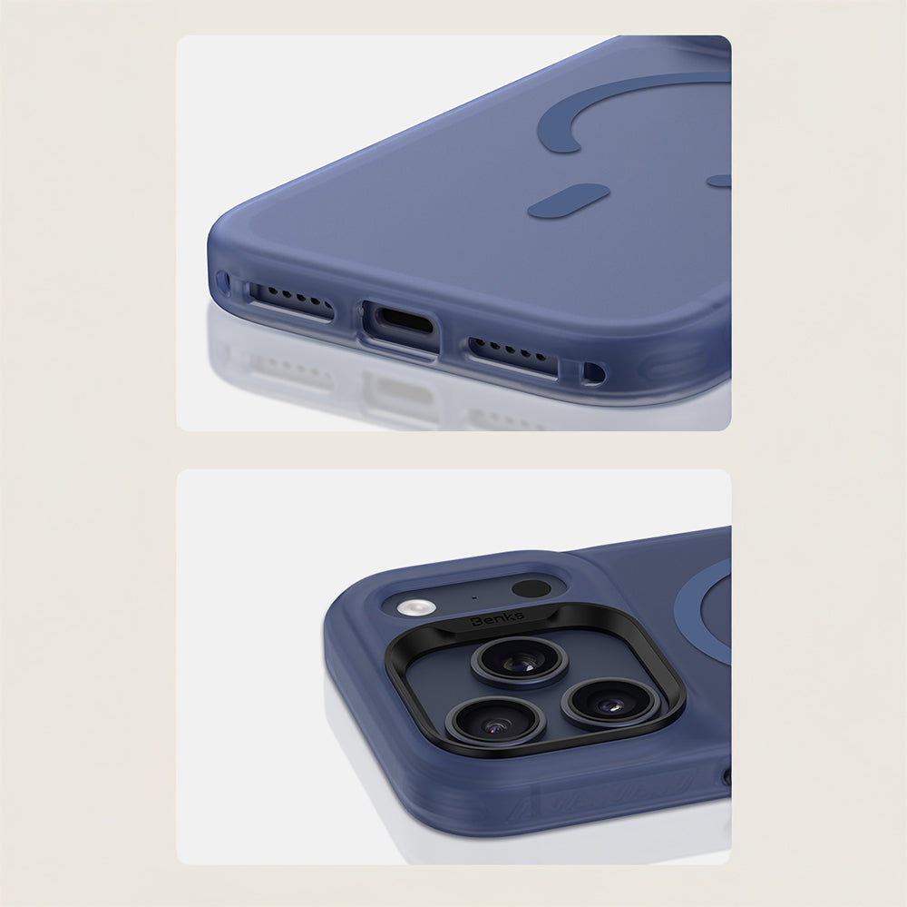 iPhone 17 Pro Kılıf M-Safe Şarj Özellikli Benks C-Magnet Lucid Armor Kılıf