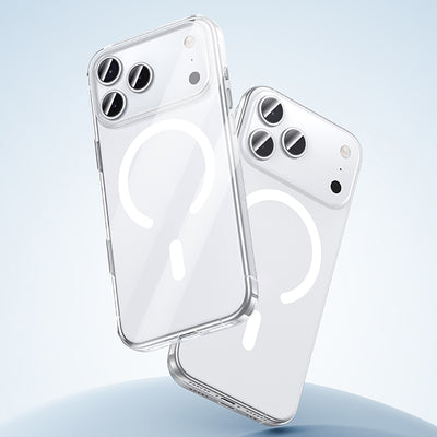 Apple iPhone 17 Pro Kılıf M-safe Şarj Özellikli Benks Crystal Serisi Şeffaf Kapak Şeffaf