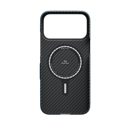 iPhone 17 Pro Kılıf M-Safe Şarj Özellikli Kamera Kontrol Butonlu Aramid Fiber Pitaka Ultra-Slim Kılıf