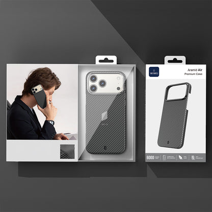 iPhone 17 Pro Kılıf M-safe Şarj Özellikli Kamera Standlı Wiwu DCC-206 Aramid Air Kılıf