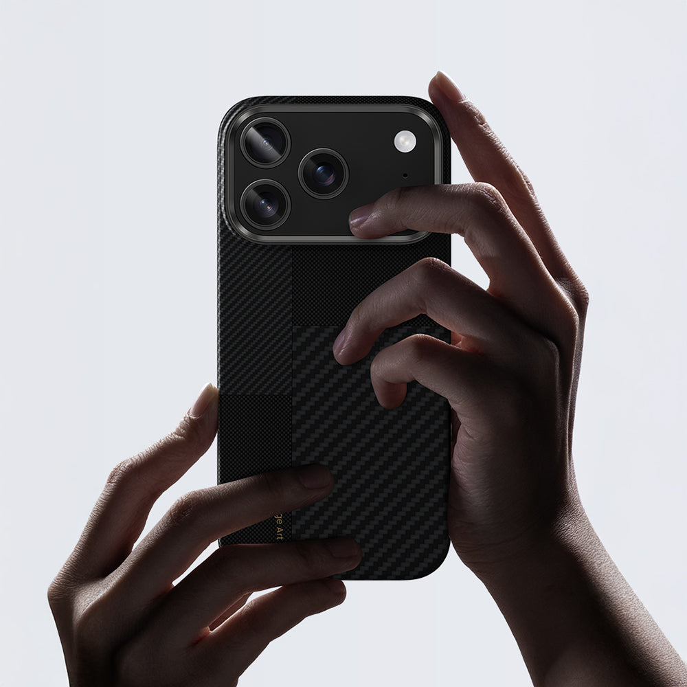 iPhone 17 Pro Kılıf M-safe Şarj Özellikli Karbon Fiber Benks Montage ArmorAir Kevlar Kılıf