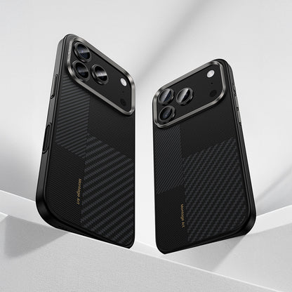 iPhone 17 Pro Kılıf M-safe Şarj Özellikli Karbon Fiber Benks Montage Hybrid ArmorPro Kevlar Kılıf