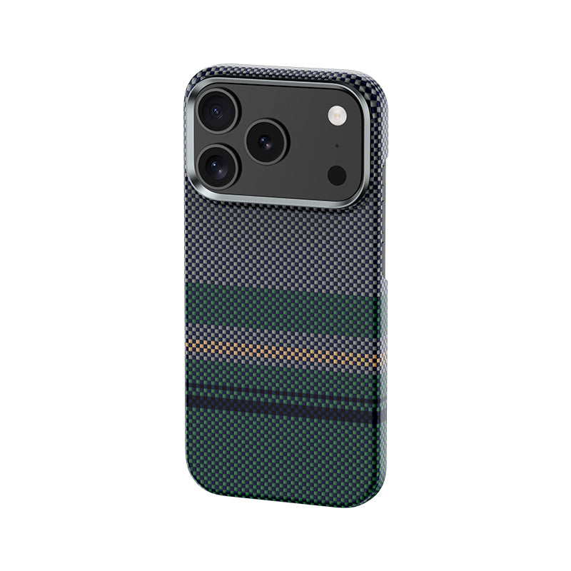 iPhone 17 Pro Kılıf M-safe Şarj Özellikli Karbon Fiber Tasarımlı Benks Aurora ArmorAir Kevlar Kılıf