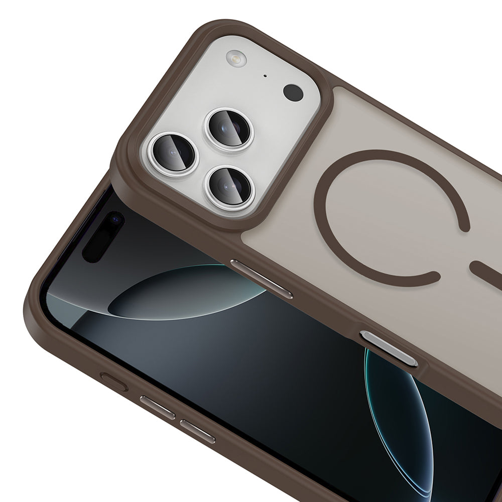 iPhone 17 Pro Kılıf M-safe Şarj Özellikli Mat Arka Yüzey Zore Sio Kılıf