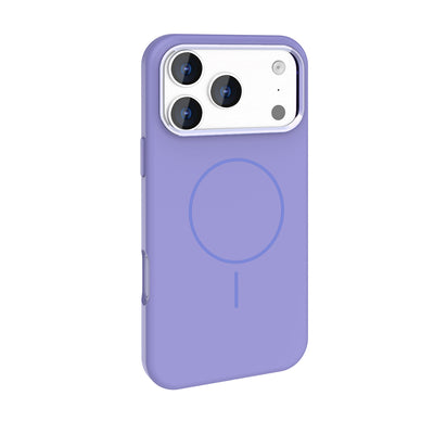 Apple iPhone 17 Pro Kılıf M-Safe Şarj Özellikli Metal Kamera Çerçeveli Zore Edi Silikon Kapak Turuncu