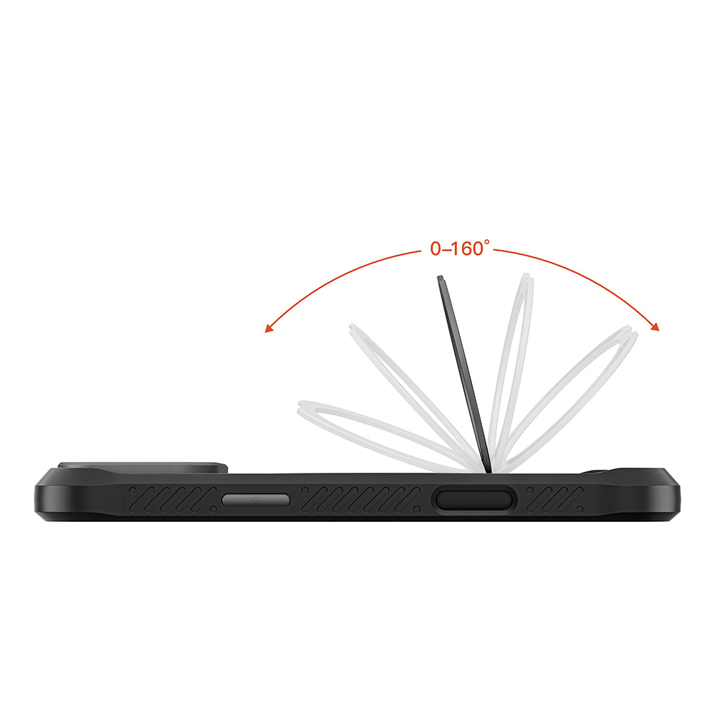 iPhone 17 Pro Kılıf M-safe Şarj Özellikli Parmak Ring Standlı Airbag Tasarımlı Mutural Obsidian Serisi Kılıf