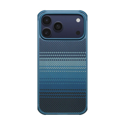 iPhone 17 Pro Kılıf M-safe Şarj Özellikli Pitaka Tactile Woven Sunset-Moonrise Aramid Pro Guard Serisi Kılıf