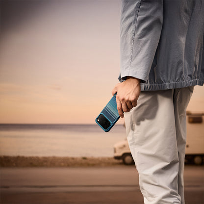 iPhone 17 Pro Kılıf M-safe Şarj Özellikli Pitaka Tactile Woven Sunset-Moonrise Aramid Pro Guard Serisi Kılıf