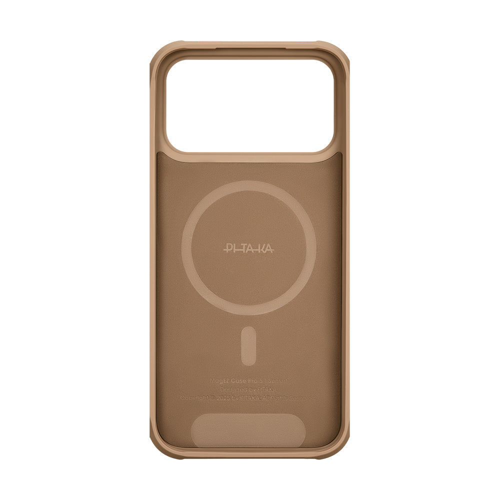 iPhone 17 Pro Kılıf M-safe Şarj Özellikli Pitaka Tactile Woven Sunset-Moonrise Aramid Pro Guard Serisi Kılıf