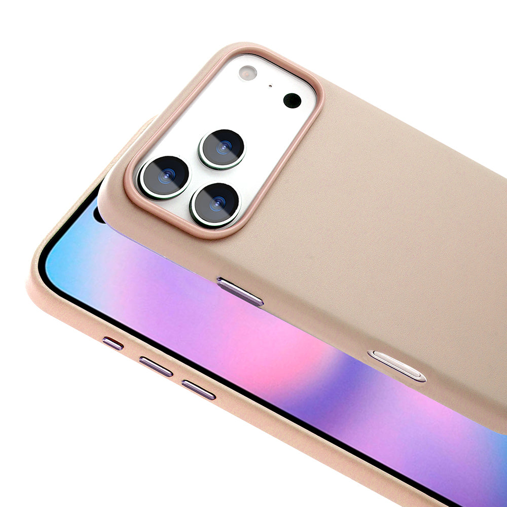 Apple iPhone 17 Pro Kılıf M-safe Şarj Özellikli PU Deri Görünümlü Zore Kupra Kapak Gri