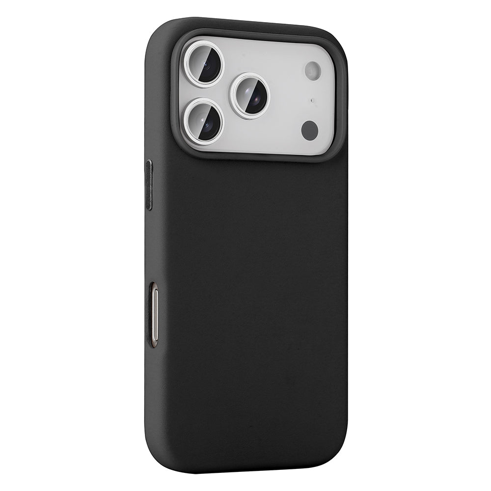 Apple iPhone 17 Pro Kılıf M-safe Şarj Özellikli PU Deri Görünümlü Zore Kupra Kapak Mor